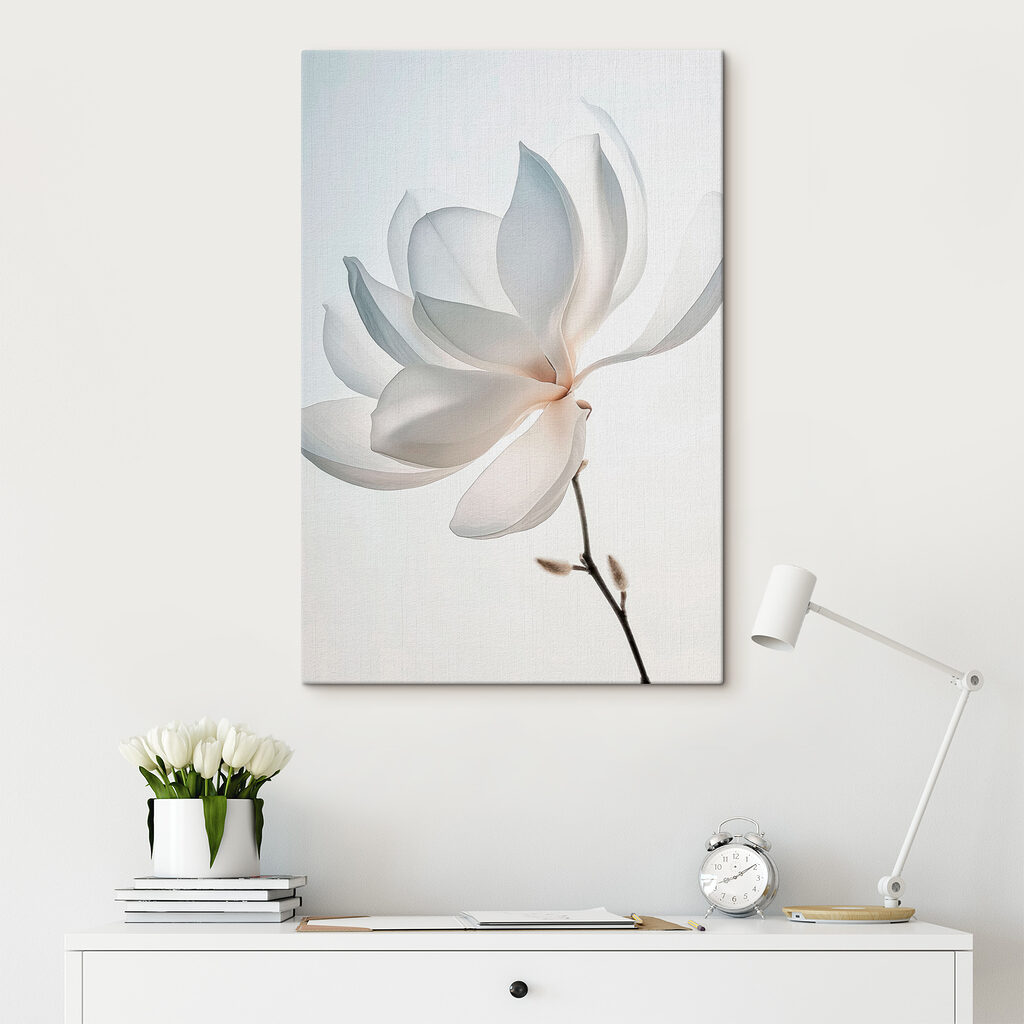 White flower with petals