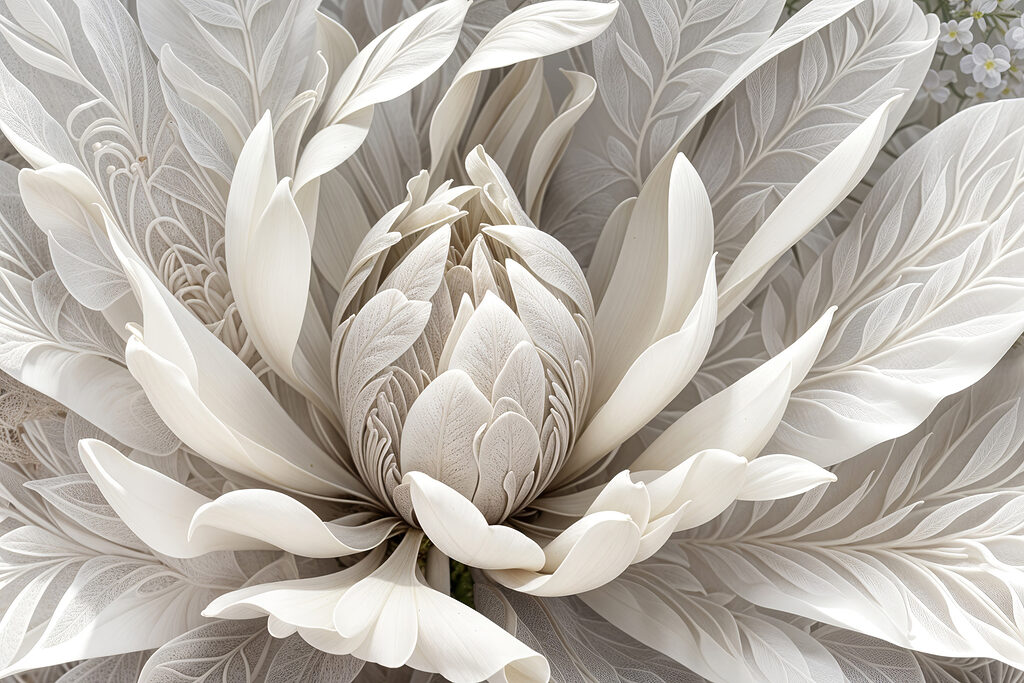 Delicate floral design in soft hues