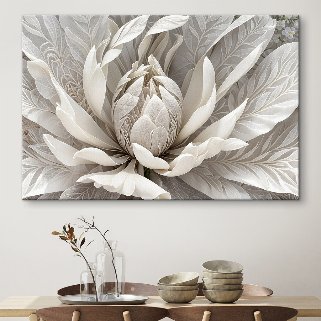 Delicate floral design in soft hues