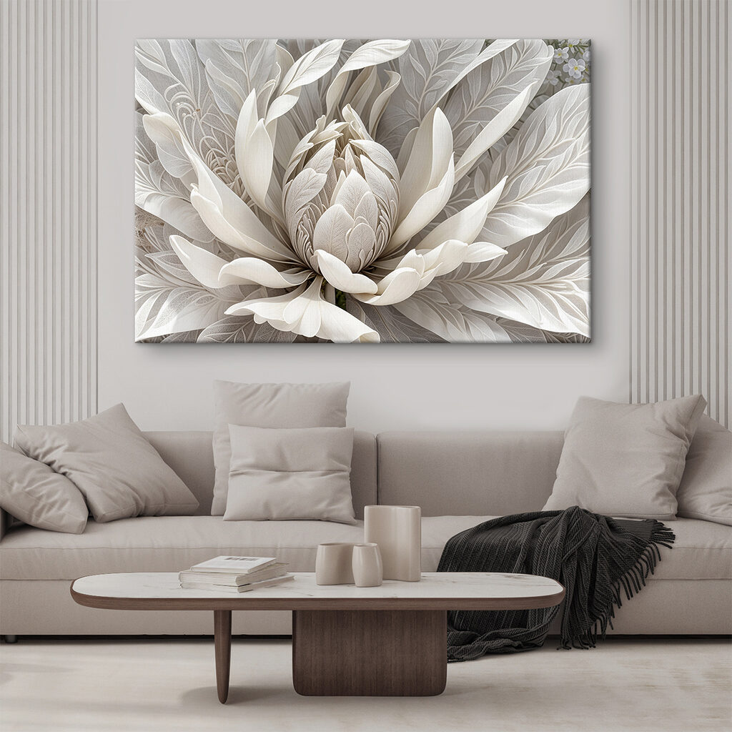 Delicate floral design in soft hues
