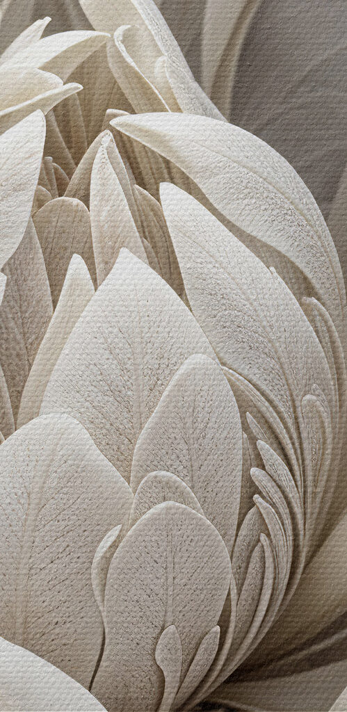 Delicate floral design in soft hues
