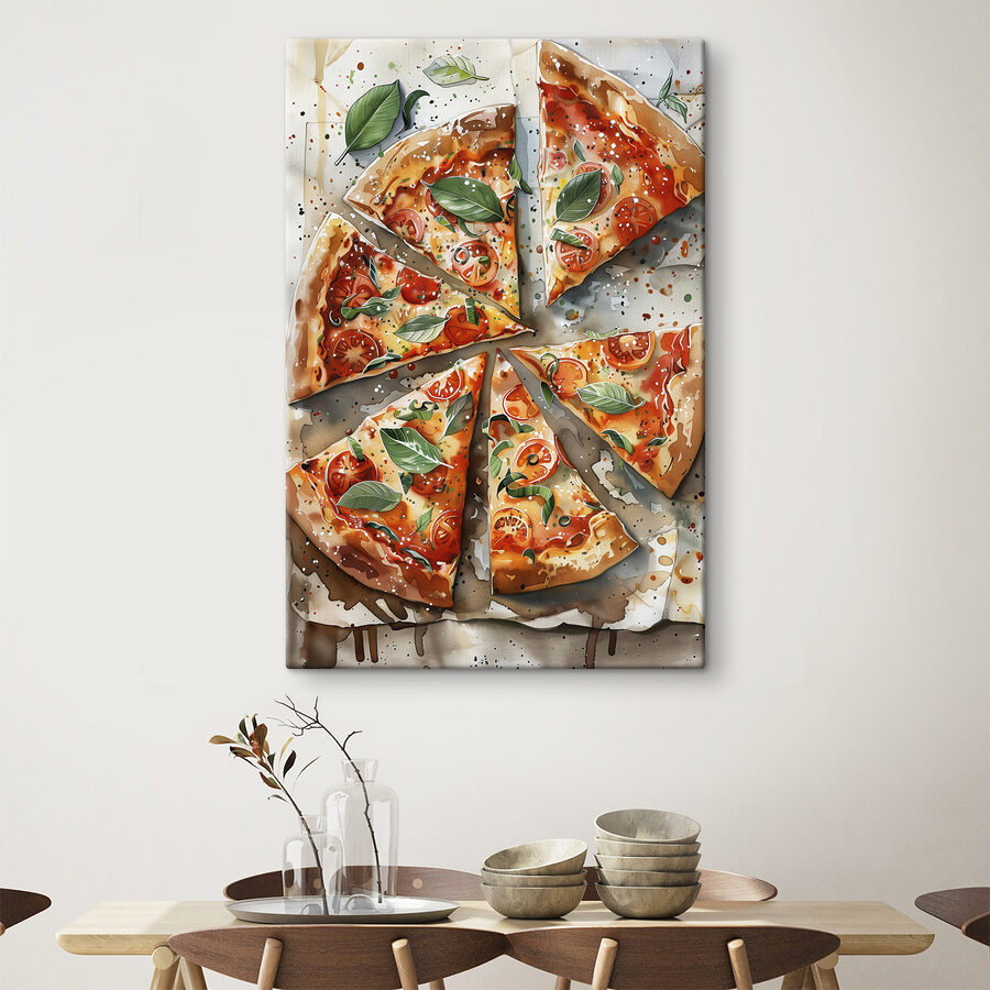 Pizza s paradajkami a bazalkou