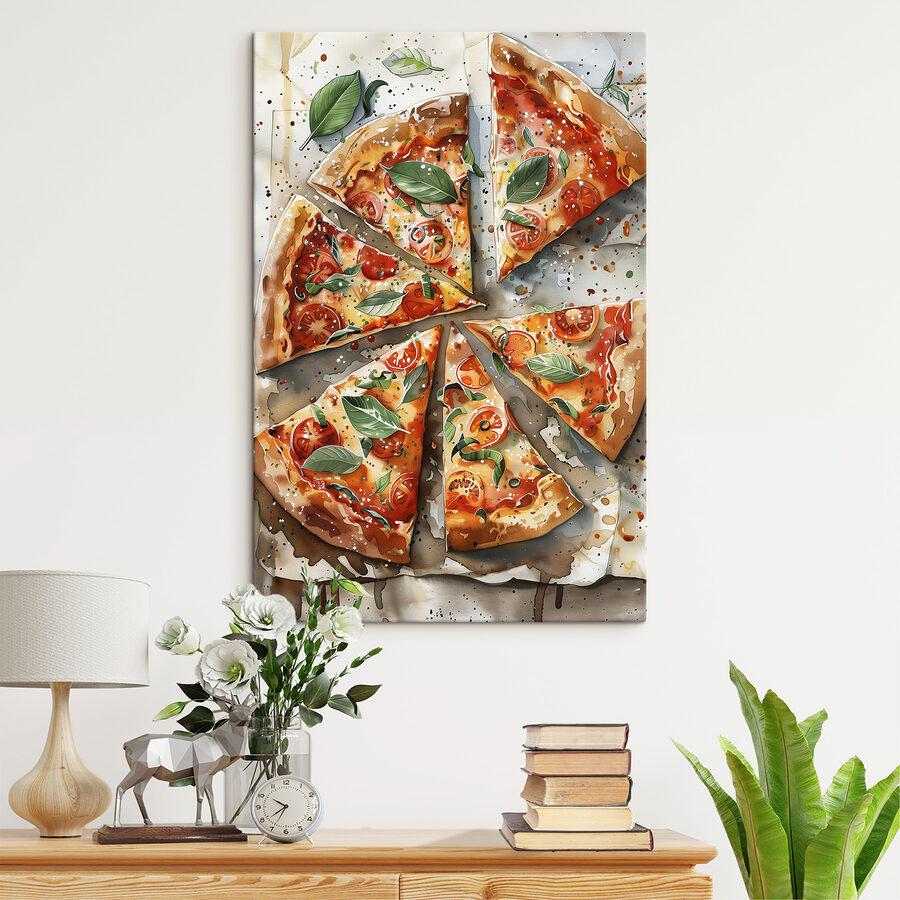 Pizza s paradajkami a bazalkou