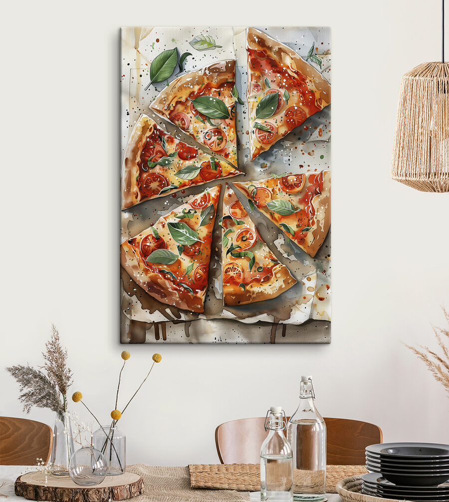 Pizza s paradajkami a bazalkou