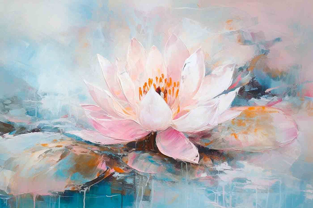 Painting of a flower Painting of a flower