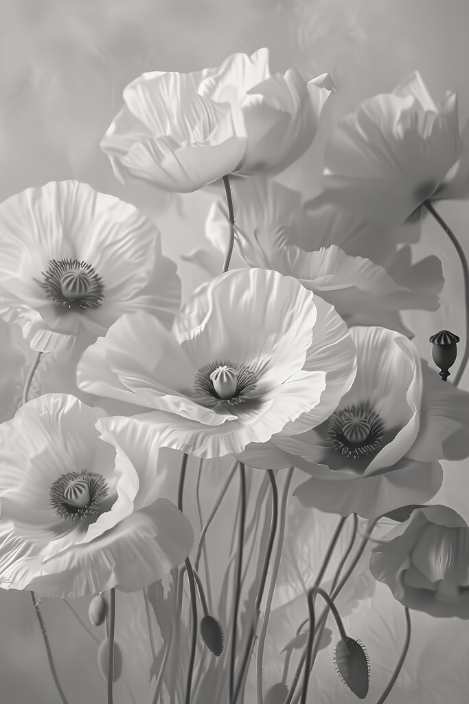Group of white flowers