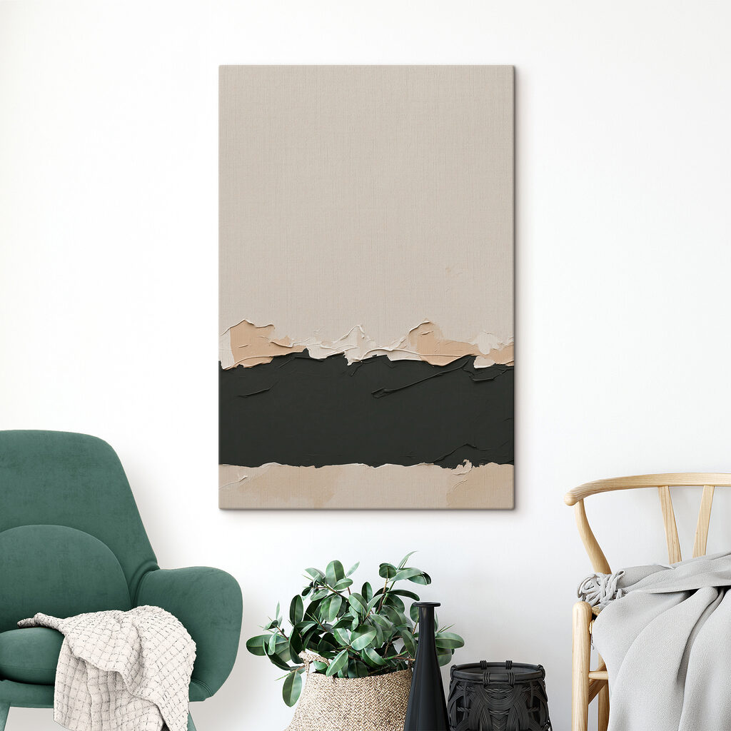 White and black wall