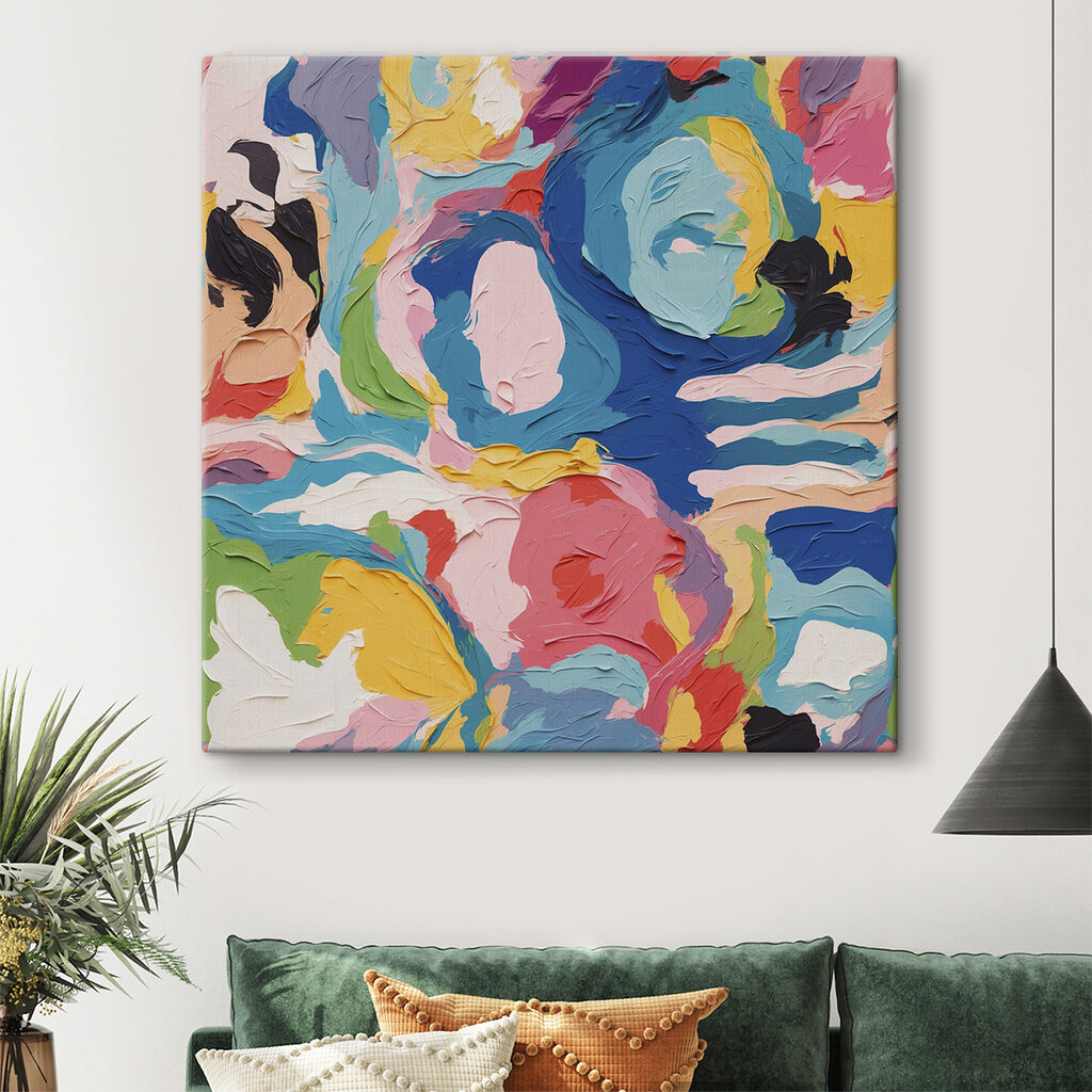 Colorful painting of flowers