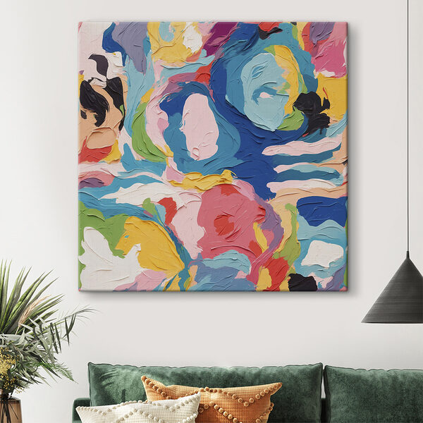 Colorful painting of flowers