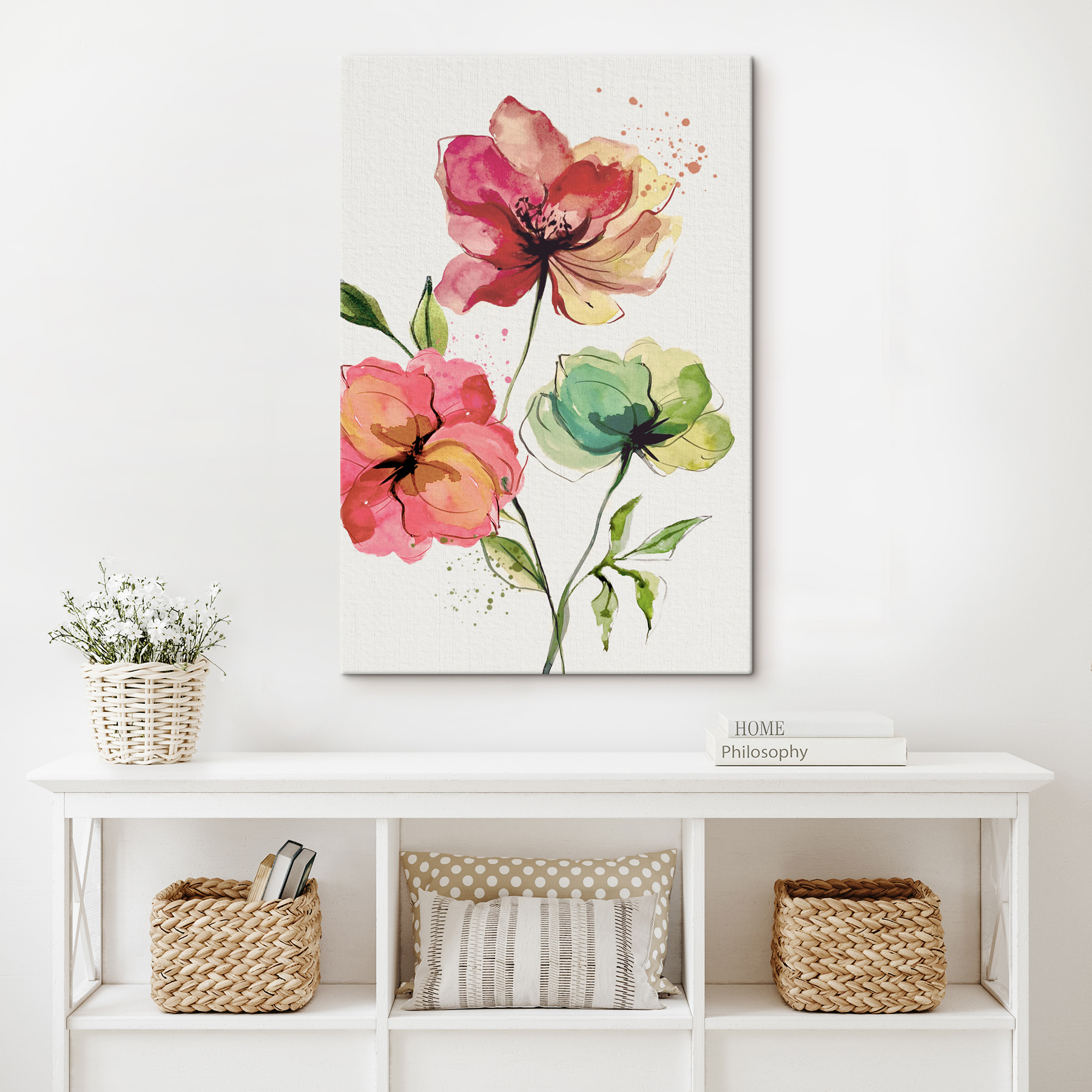 Watercolor painting of flowers Watercolor painting of flowers
