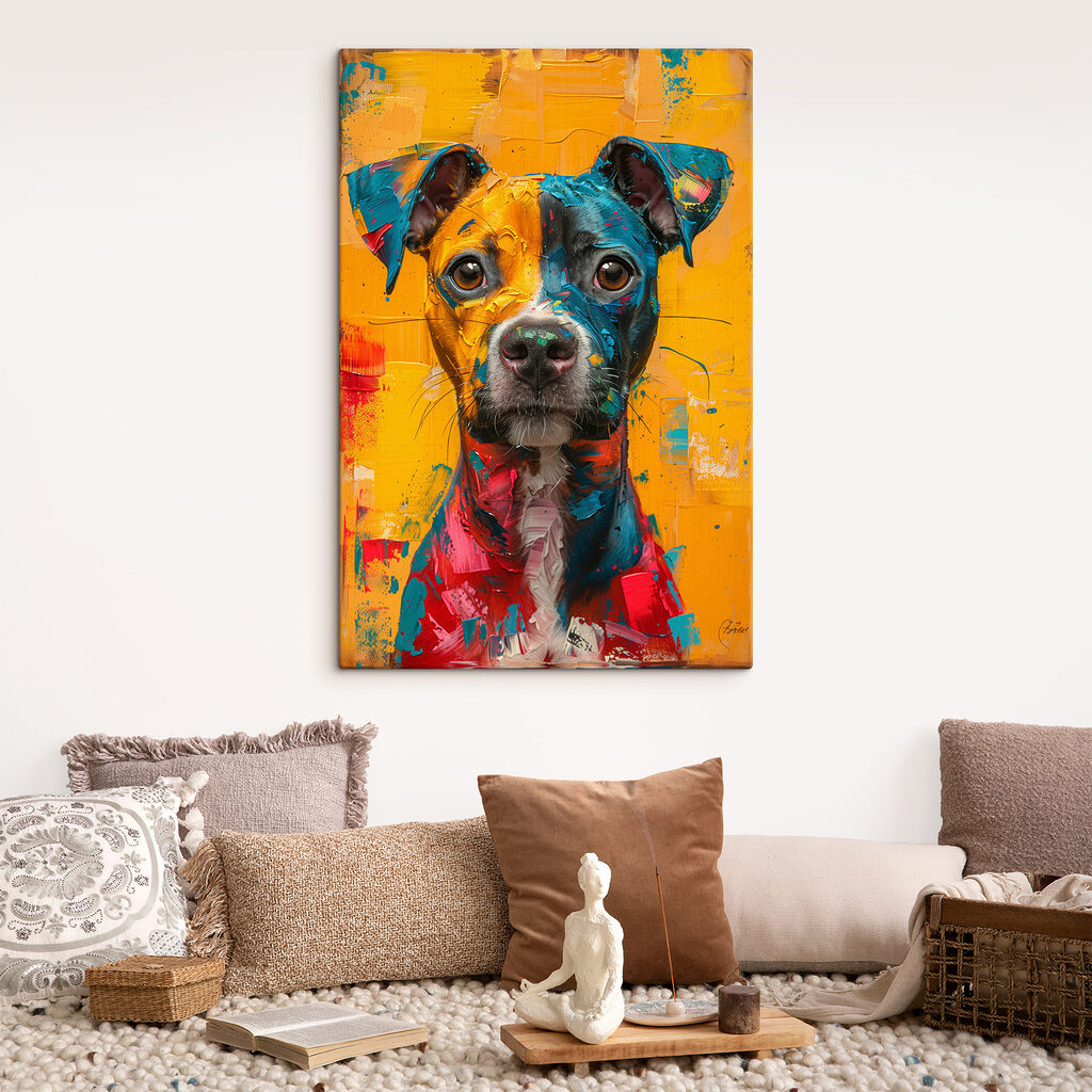 Painting of a dog Painting of a dog