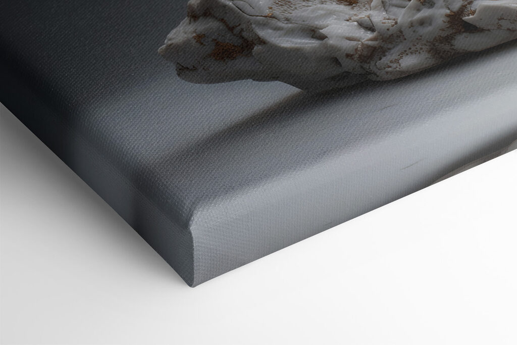 Elegant porcelain flower sculpture on display Elegant porcelain flower sculpture on display