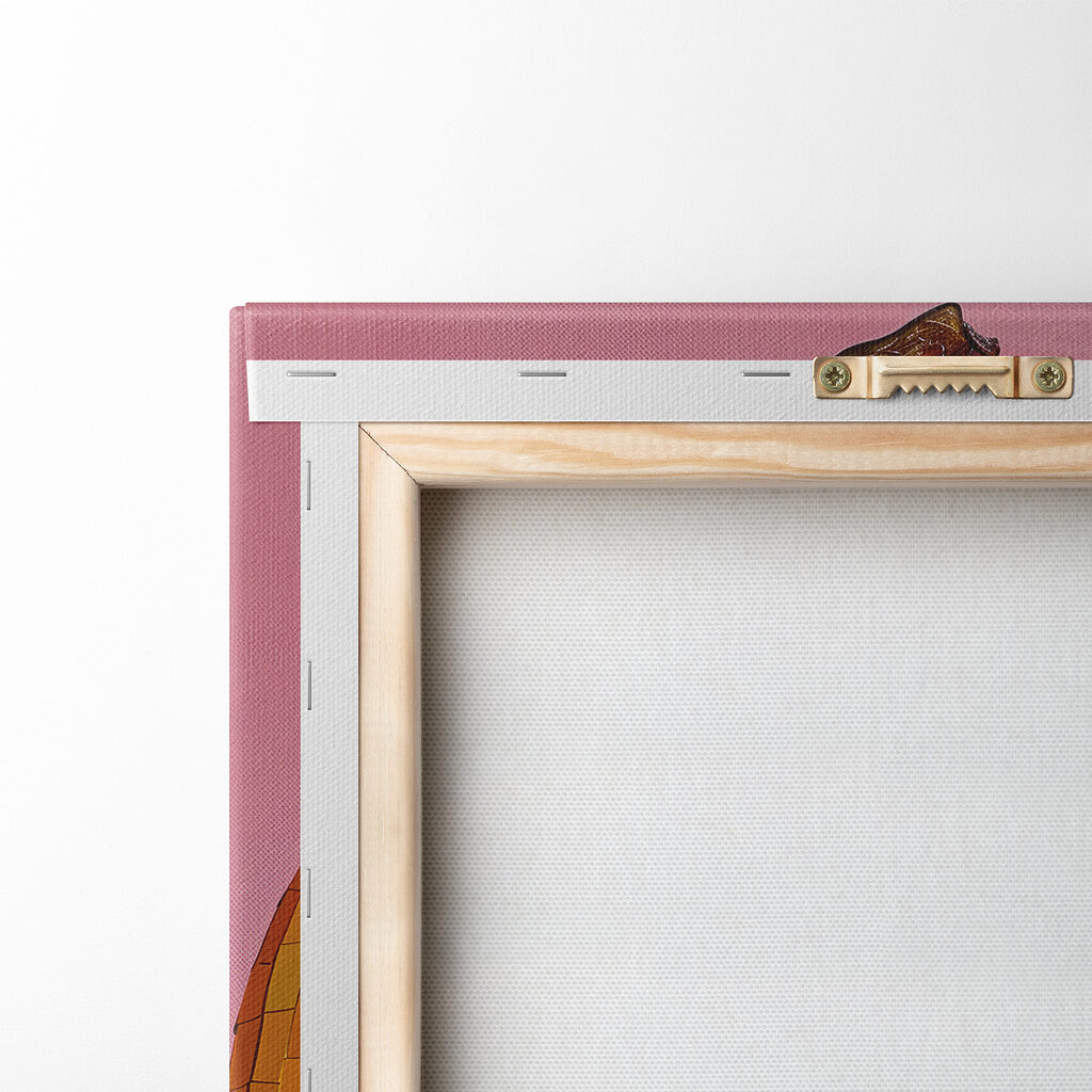 Colorful mirror banana on a pink background Colorful mirror banana on a pink background