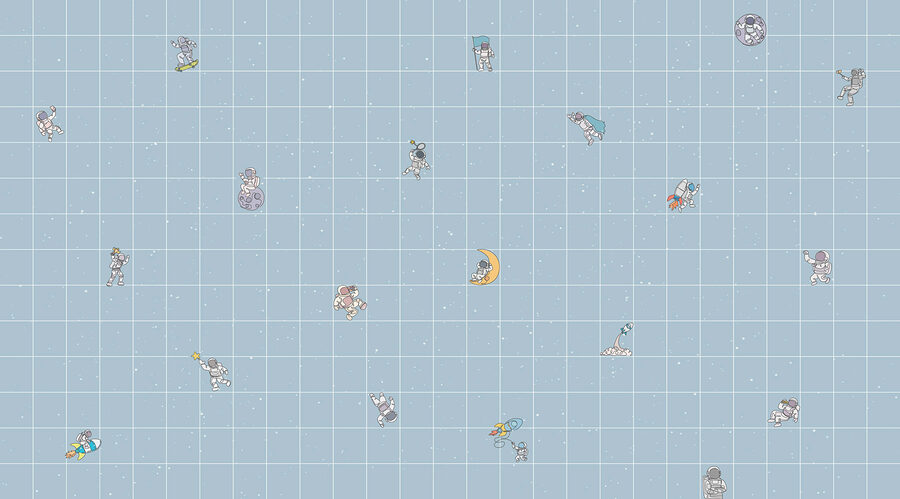 Fototapety Mriežka s kreslenými postavičkami - Image 3