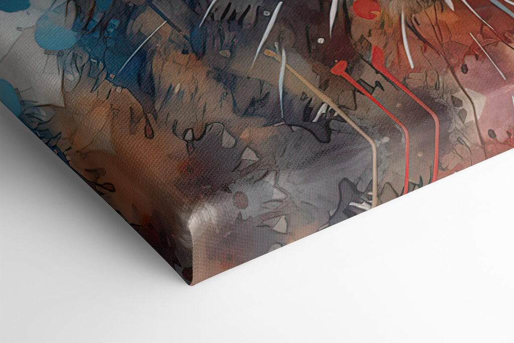 Rabbit with paint splashes Rabbit with paint splashes