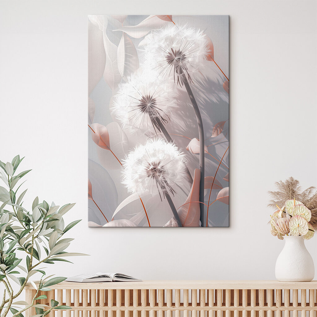 Delicate blooms against gentle hues