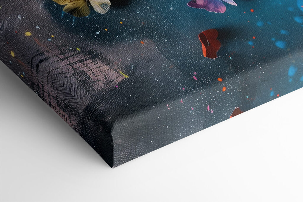 Butterflies flying butterflies in a colorful cloud