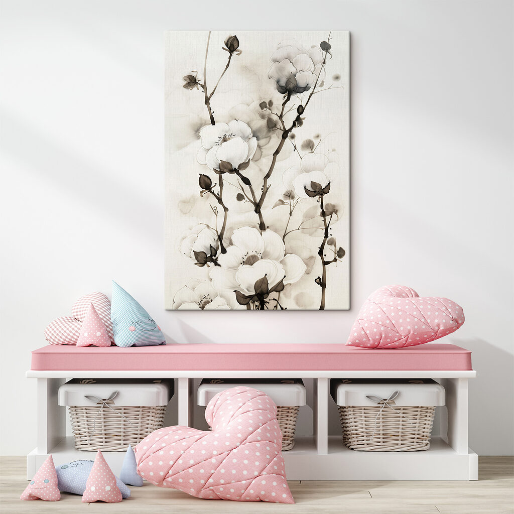 Elegant blossoms in muted tones