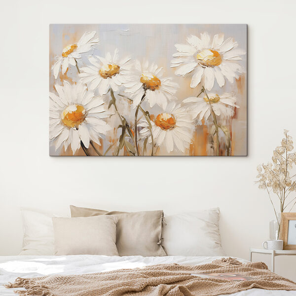 Painting of white flowers