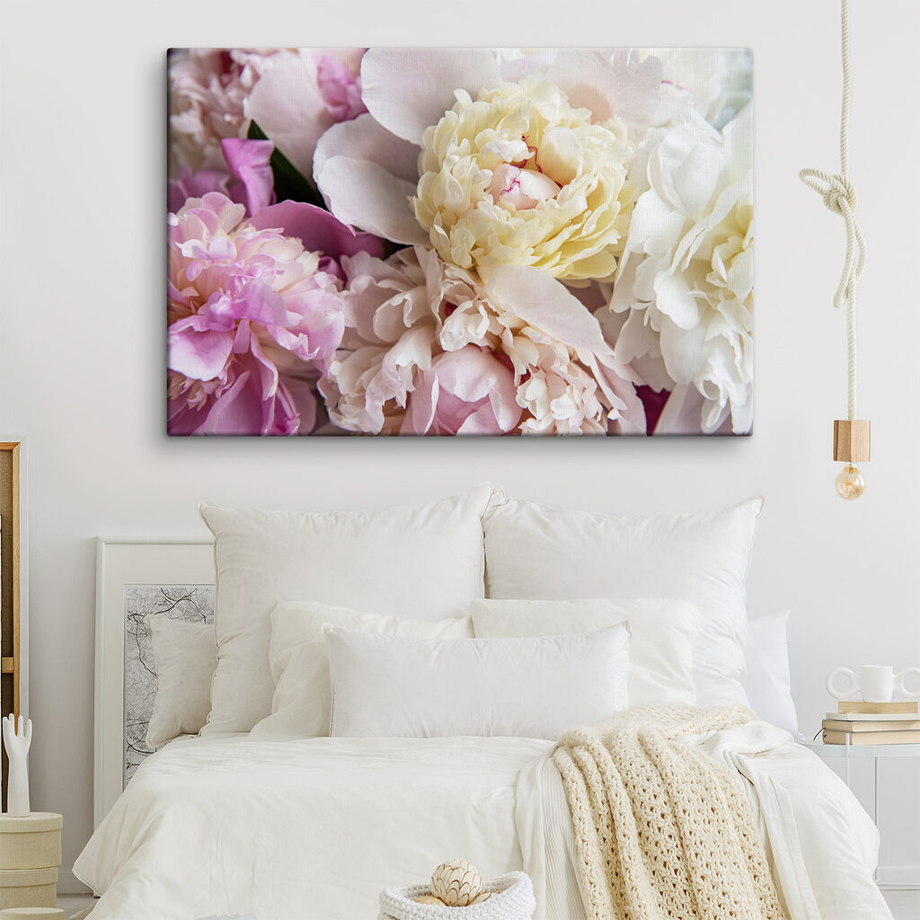 Delicate blooms in soft pastel shades