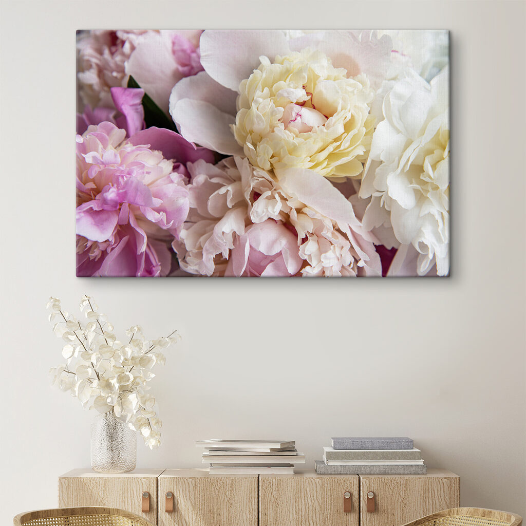 Delicate blooms in soft pastel shades