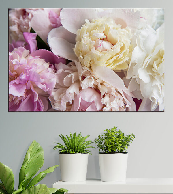 Delicate blooms in soft pastel shades