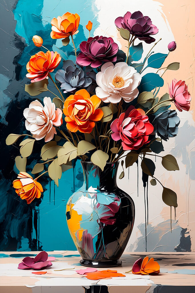 Vase with flowers in it
