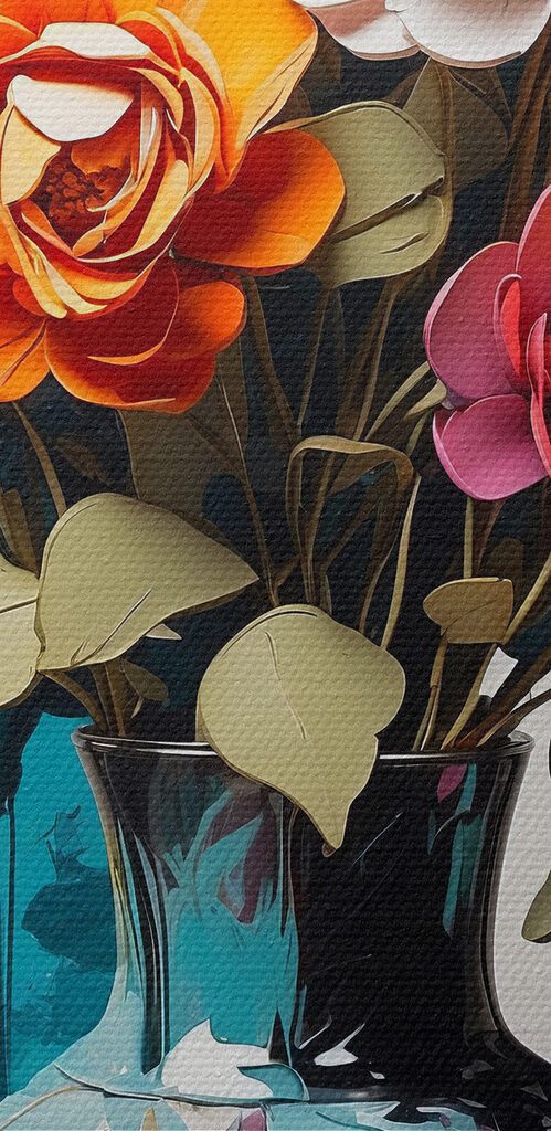Vase with flowers in it