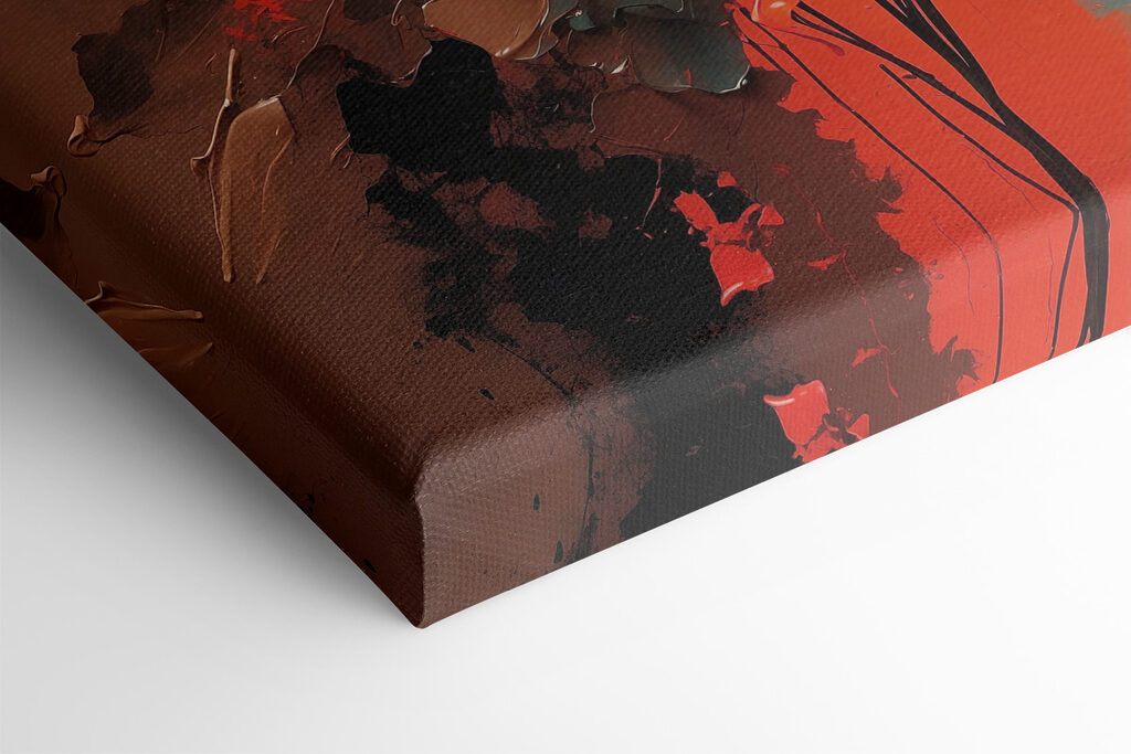 Painting of red flowers