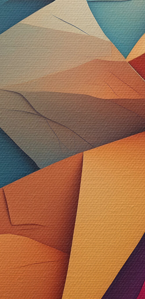 Colorful paper cut out