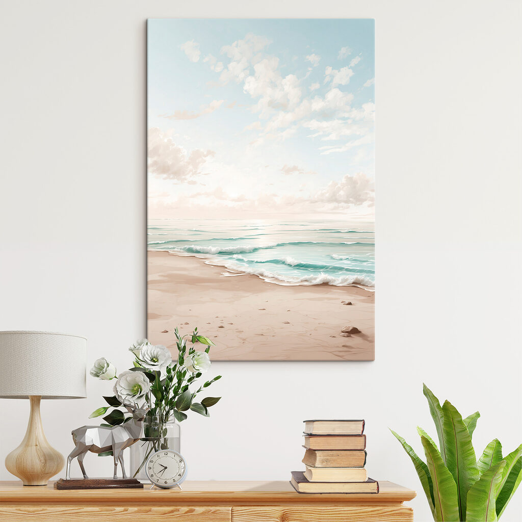 Beach with waves and sand Beach with waves and sand