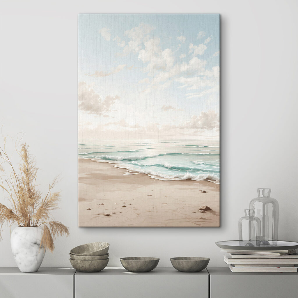 Beach with waves and sand Beach with waves and sand