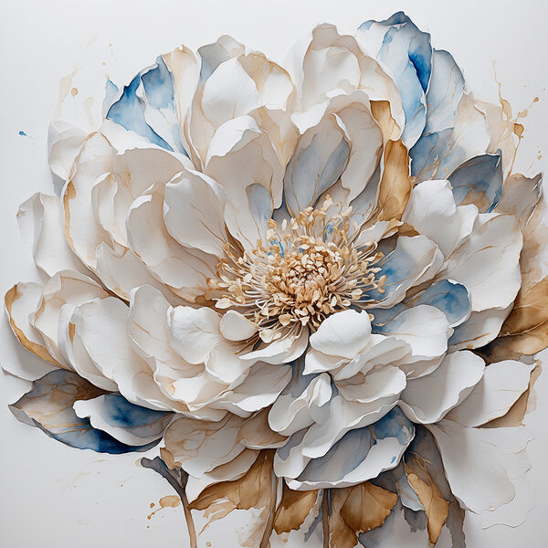 Elegant floral artistry in soft tones