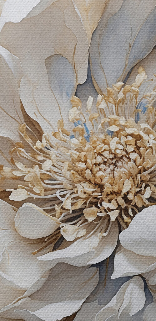 Elegant floral artistry in soft tones
