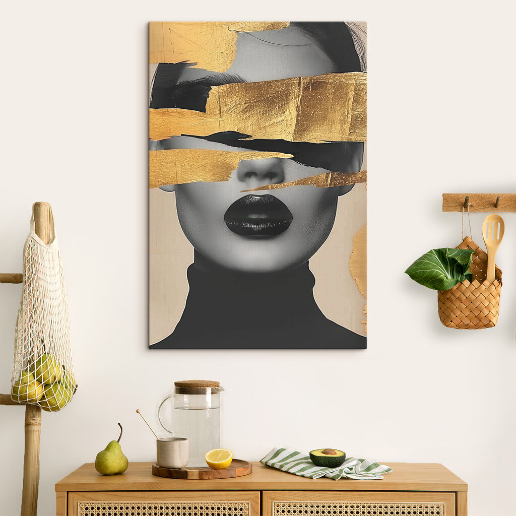 Abstract elegance with bold strokes