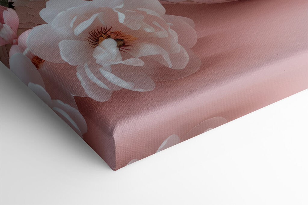 White snake with pink flowers White snake with pink flowers