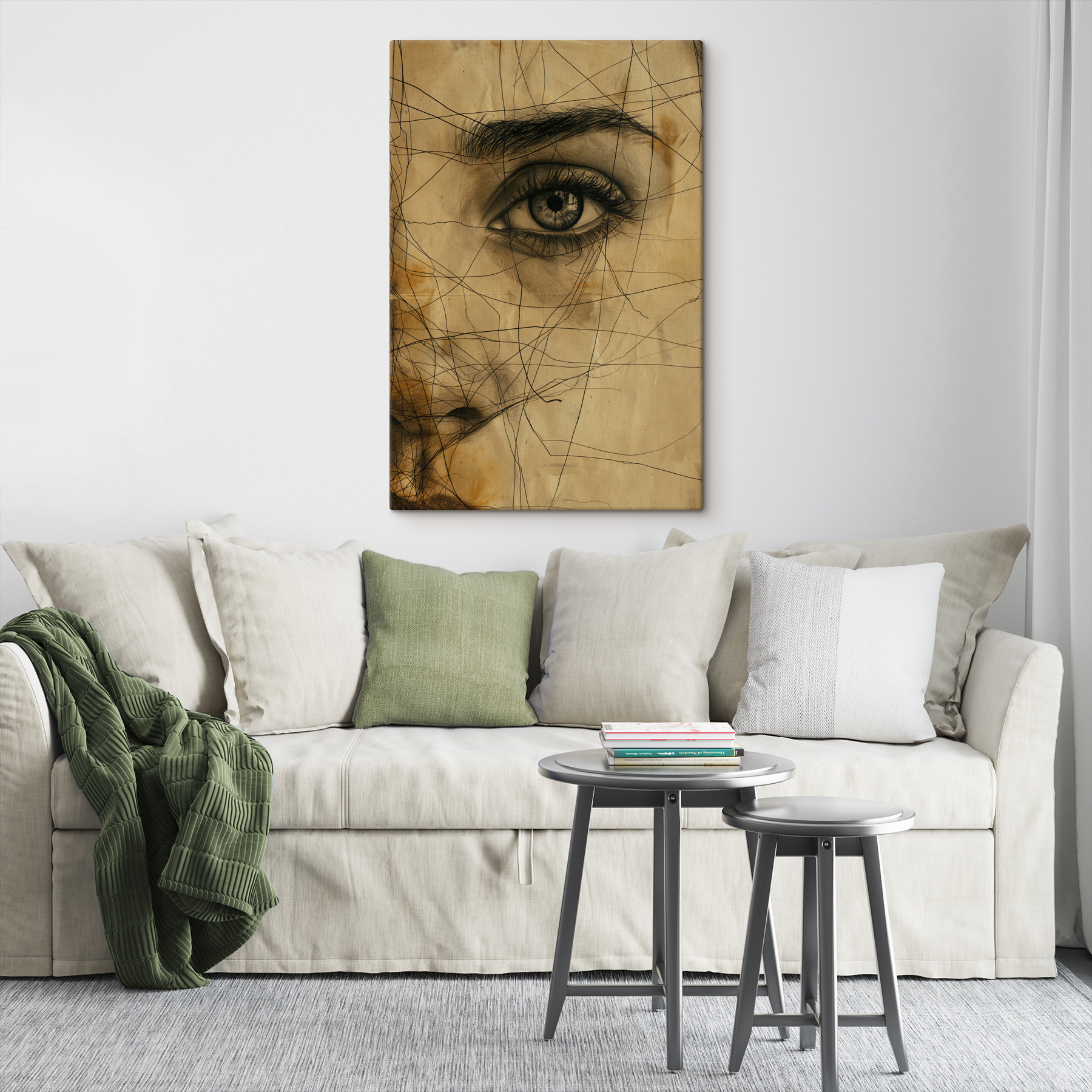 Drawing of a woman's eye