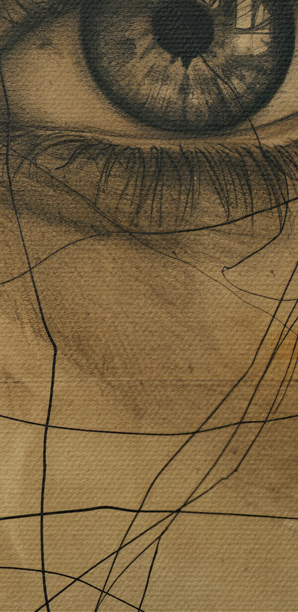 Drawing of a woman's eye