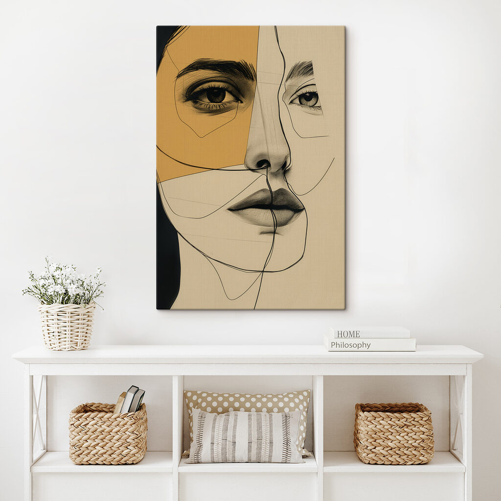 Drawing of a woman's face Drawing of a woman's face