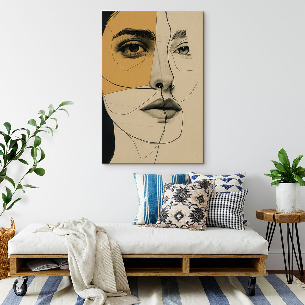 Drawing of a woman's face Drawing of a woman's face