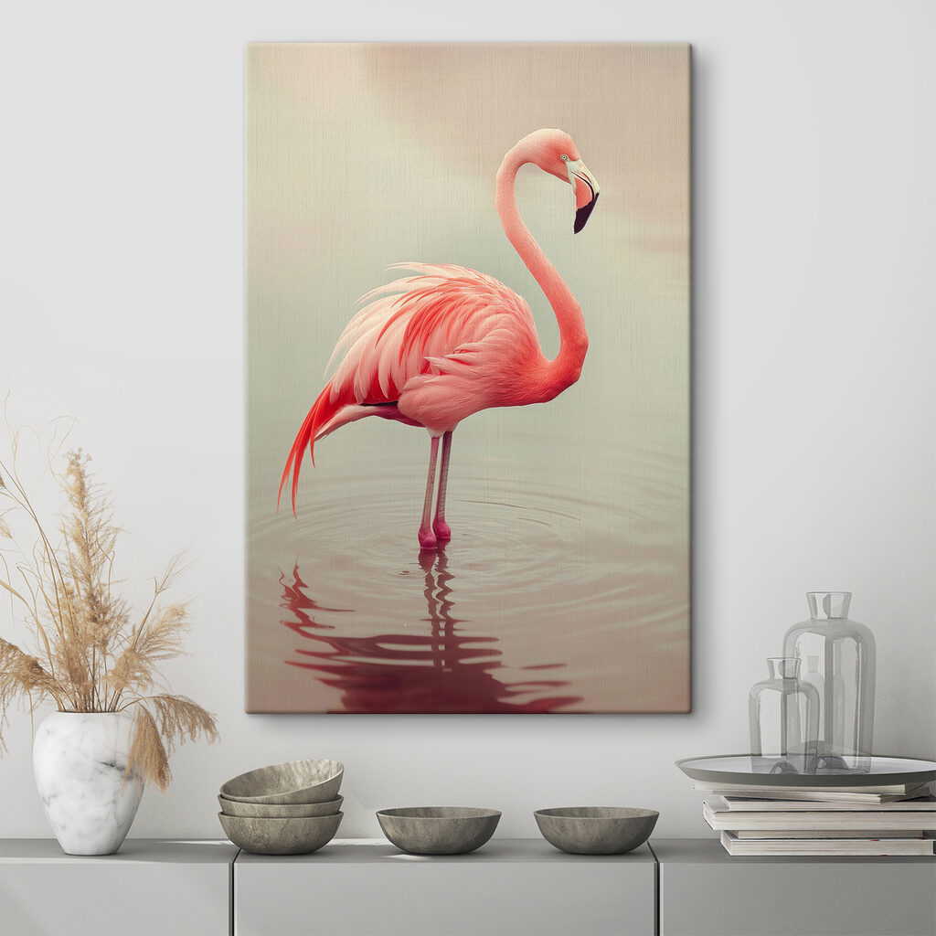 Flamingo standing in water