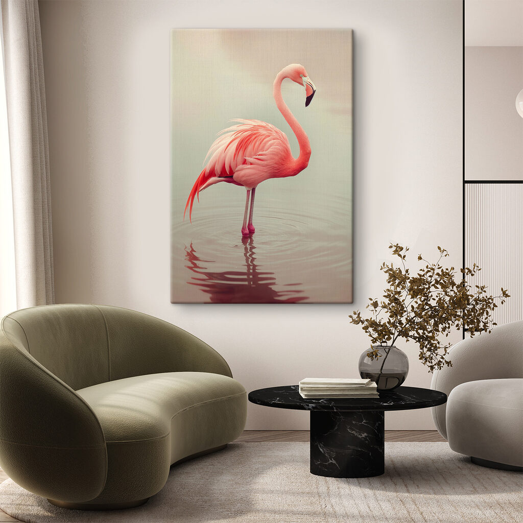 Flamingo standing in water