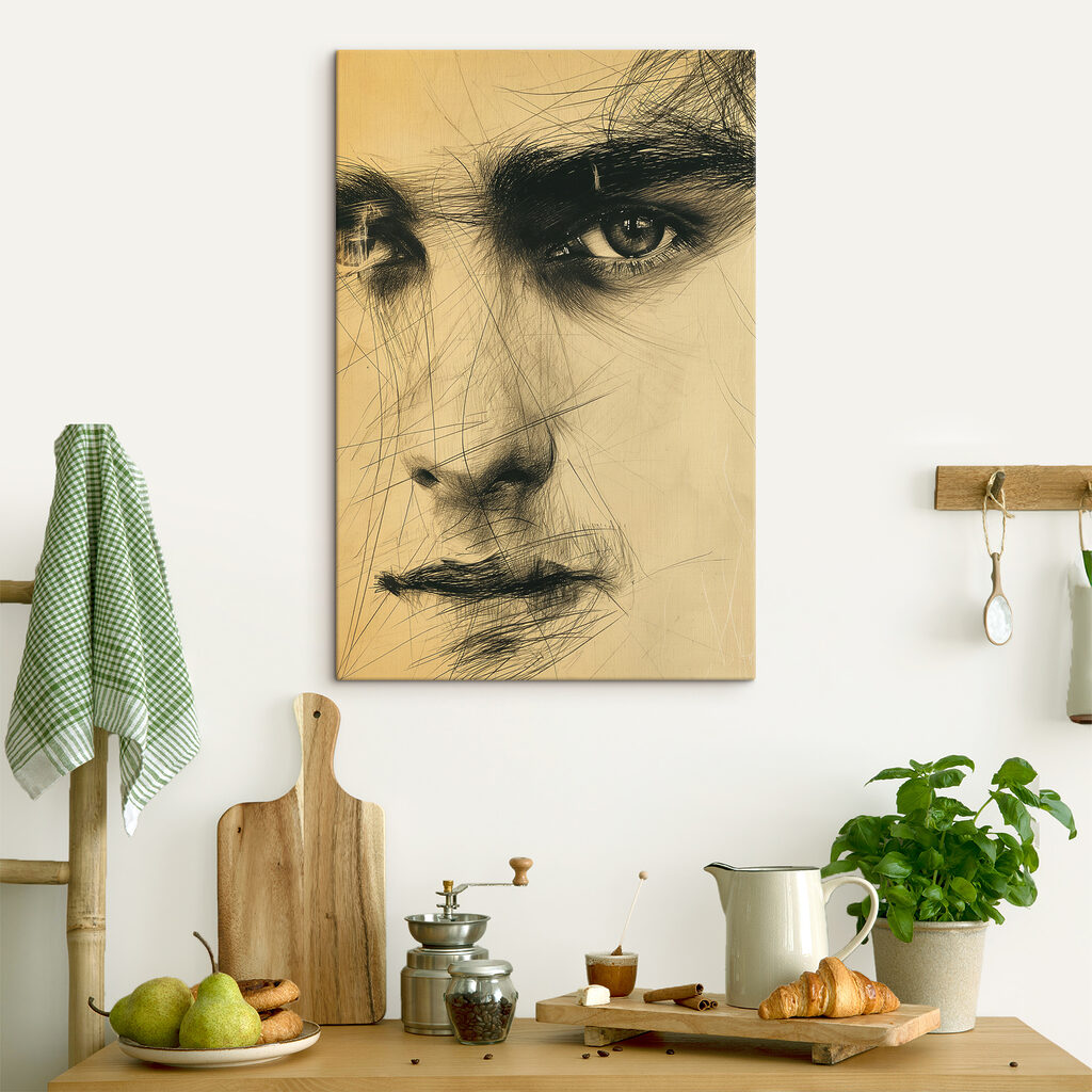 Close up of a man's face Close up of a man's face