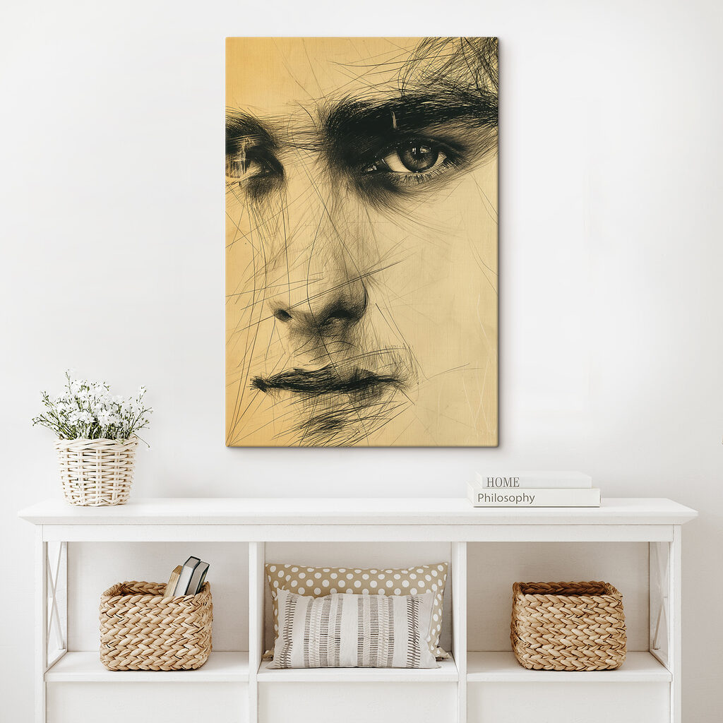 Close up of a man's face Close up of a man's face