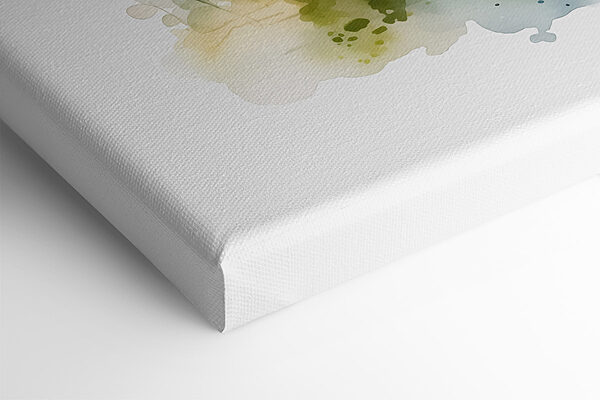 White dog sitting in a field of flowers White dog sitting in a field of flowers