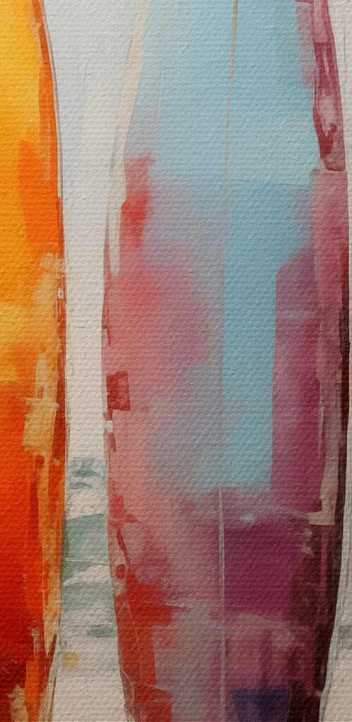 Group of surfboards on a beach Group of surfboards on a beach