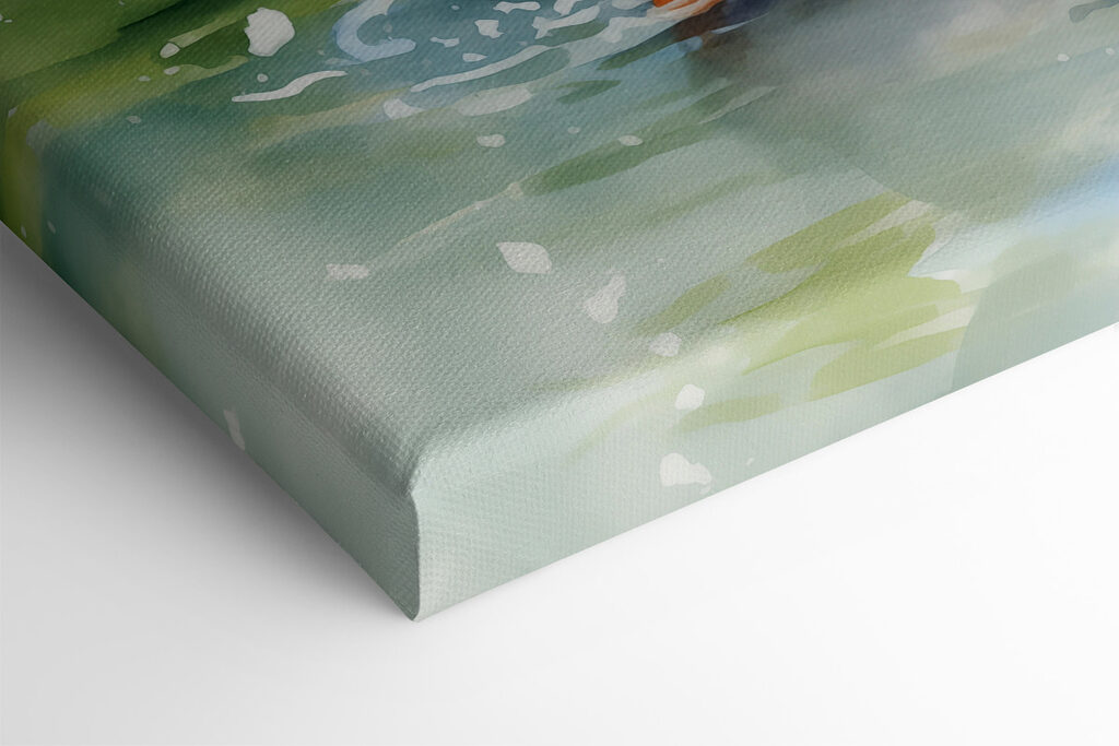 Group of white ducks swimming in water