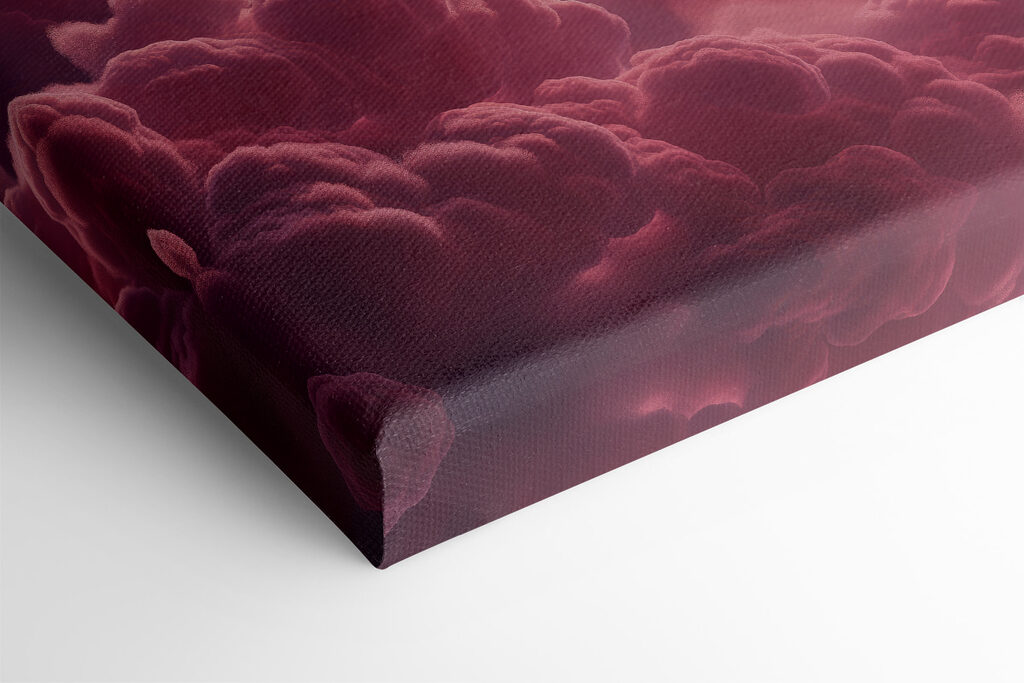 Pink clouds and the sun