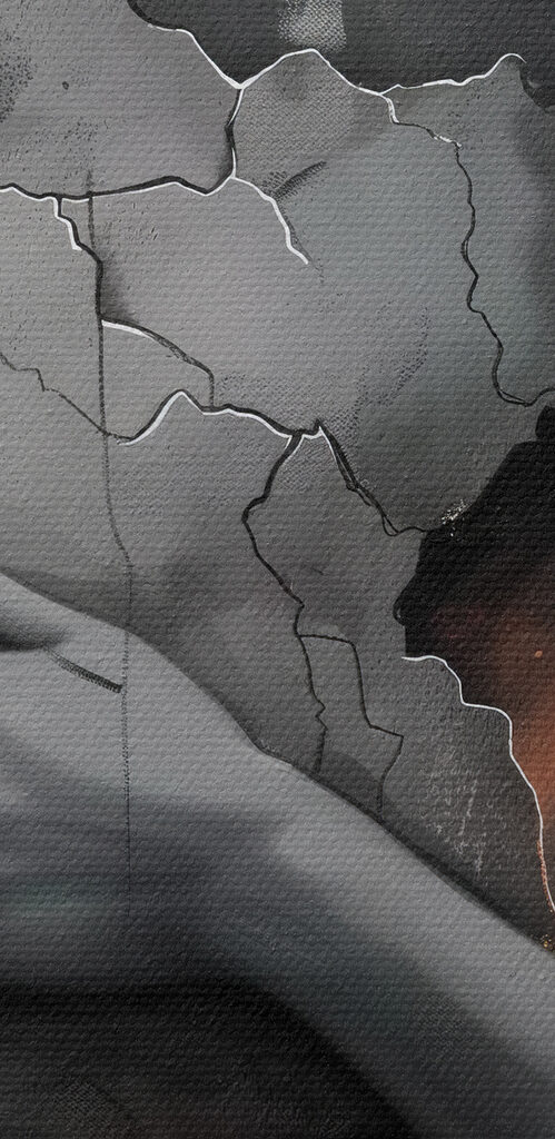 Woman with her face in a wall Woman with her face in a wall