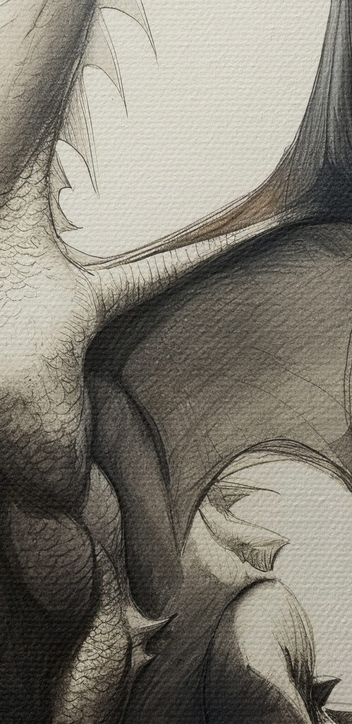 Drawing of a dragon